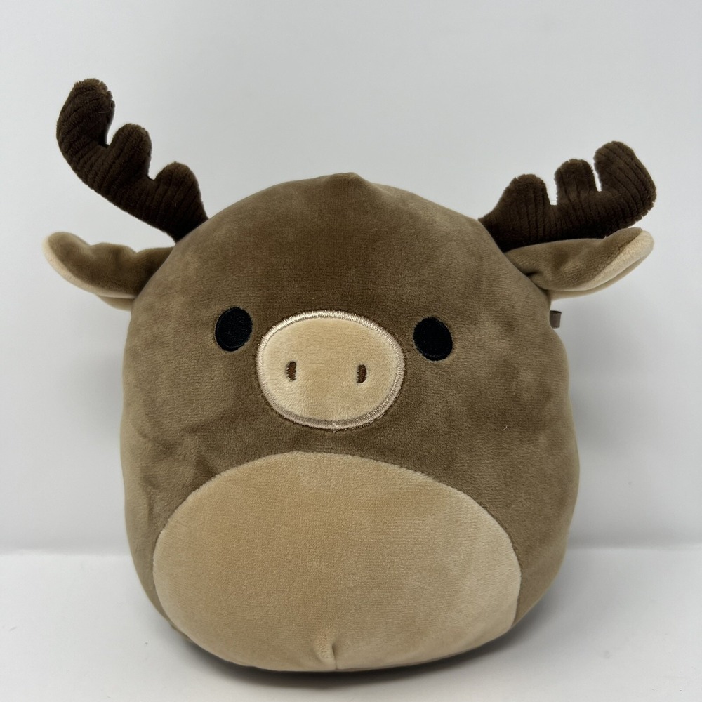 Squishmallows Kellytoy Plush Stuffed Animal Maurice the Brown Moose Reindeer 7".